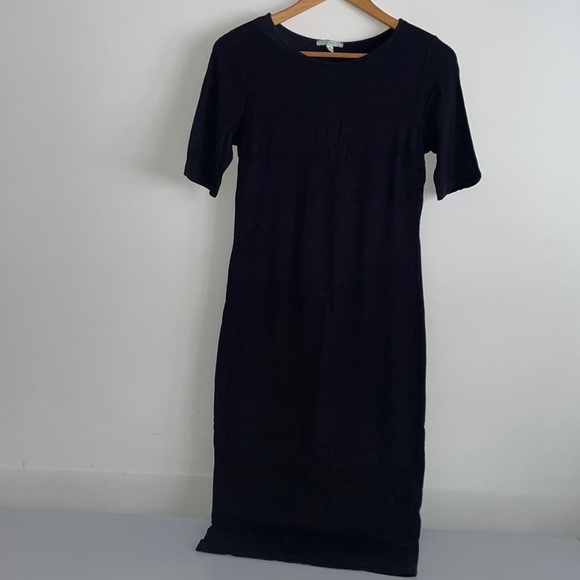 Soprano | Black Below The Knee High Stretch Bodycon Dress - Picture 2 of 7